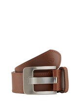 Nicht ausgewählt, TTLAUREL Ledergürtel mit eckiger Dornschließe von , braun