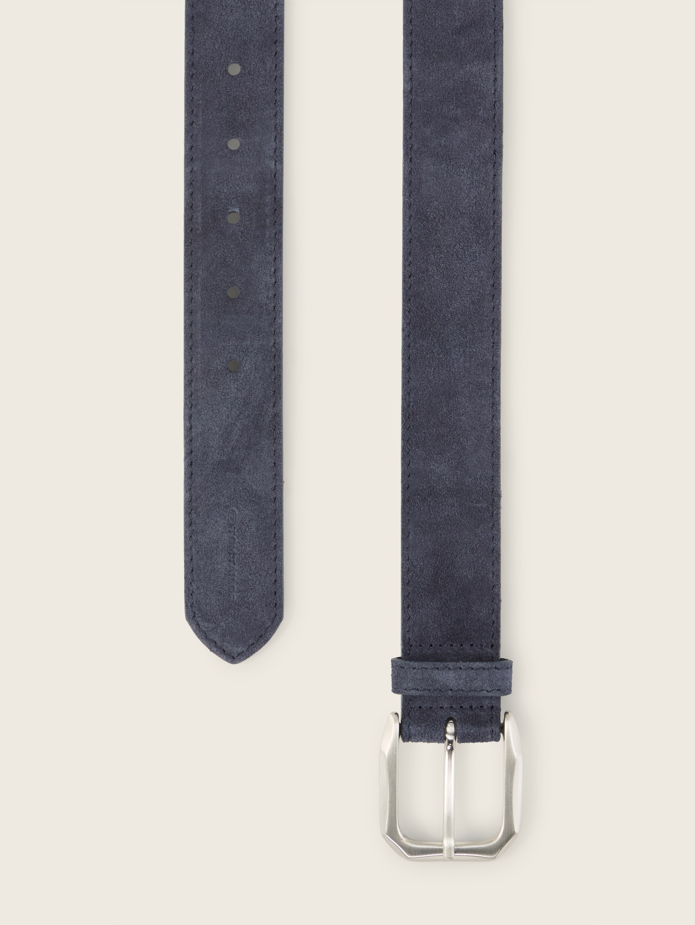TTALISON Velourledergürtel mit eckiger Dornschließe - navy_uni - 