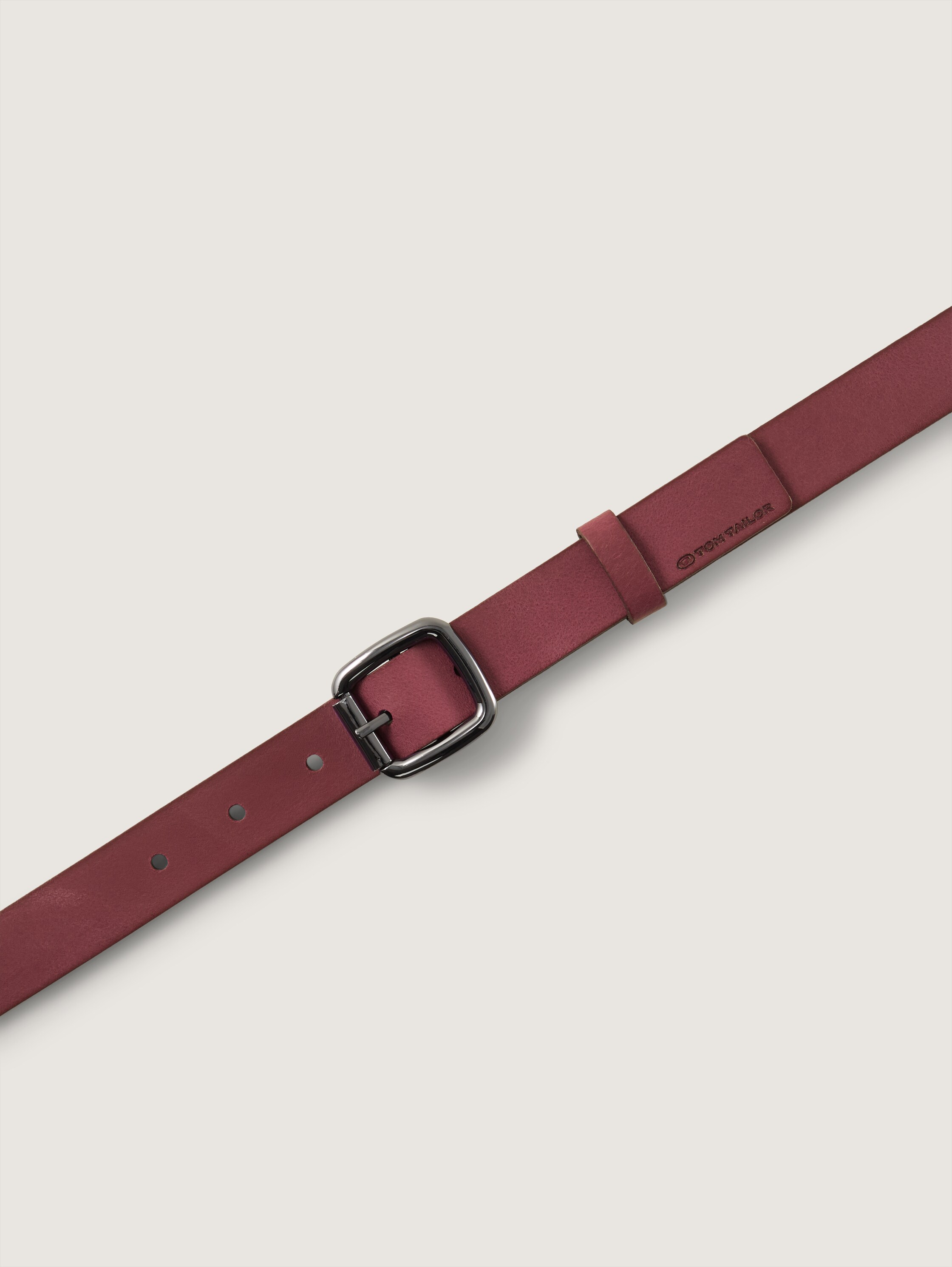 TTSIENNA schmaler Ledergürtel mit abgerundeter Dornschließe - dark_lilac - 