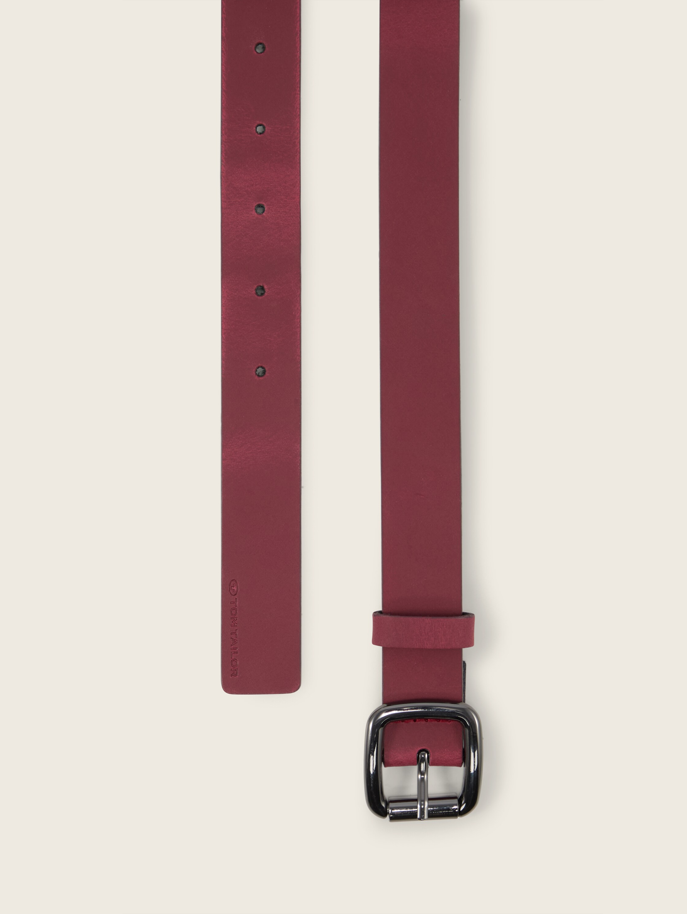 TTSIENNA schmaler Ledergürtel mit abgerundeter Dornschließe - dark_lilac - 