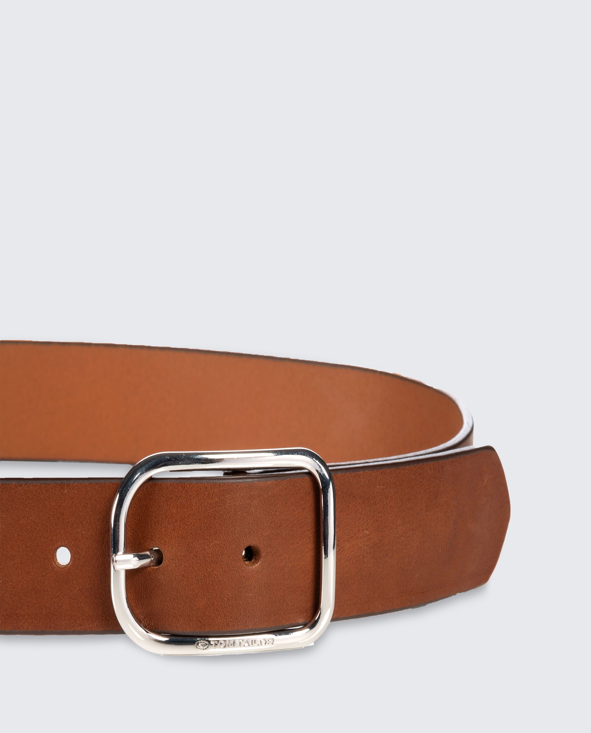 TTHELEN Ledergürtel mit abgerundeter Dornschließe - light brown - Produkt-Ansicht von oben 