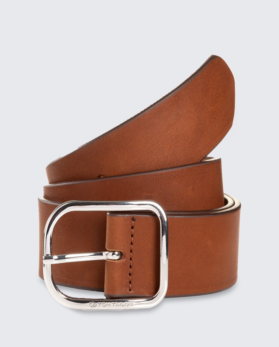 TTHELEN Ledergürtel mit abgerundeter Dornschließe - light brown - Vorder-Produkt-Ansicht