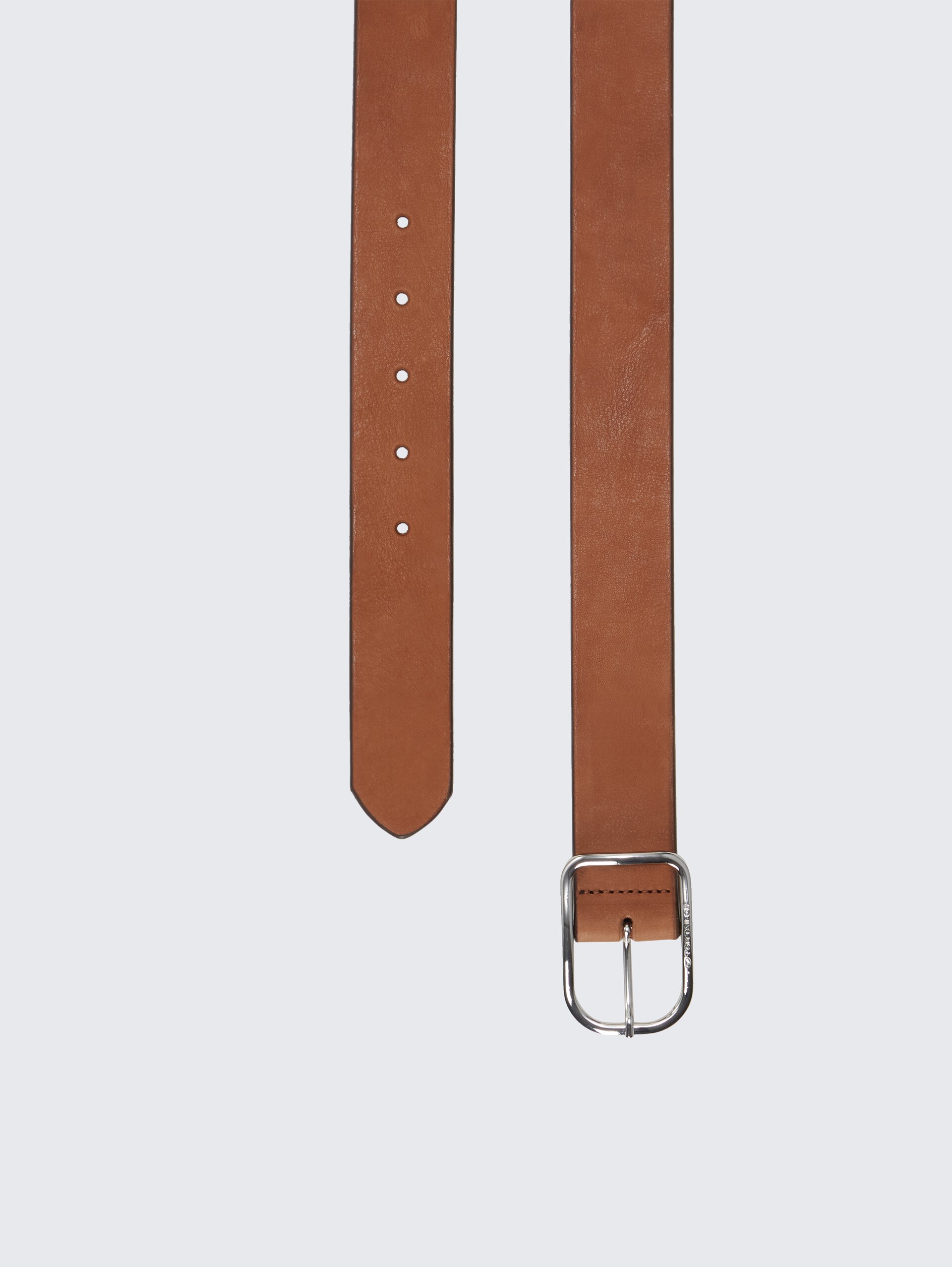 TTHELEN Ledergürtel mit abgerundeter Dornschließe - light brown uni - Produkt-Ansicht von oben 