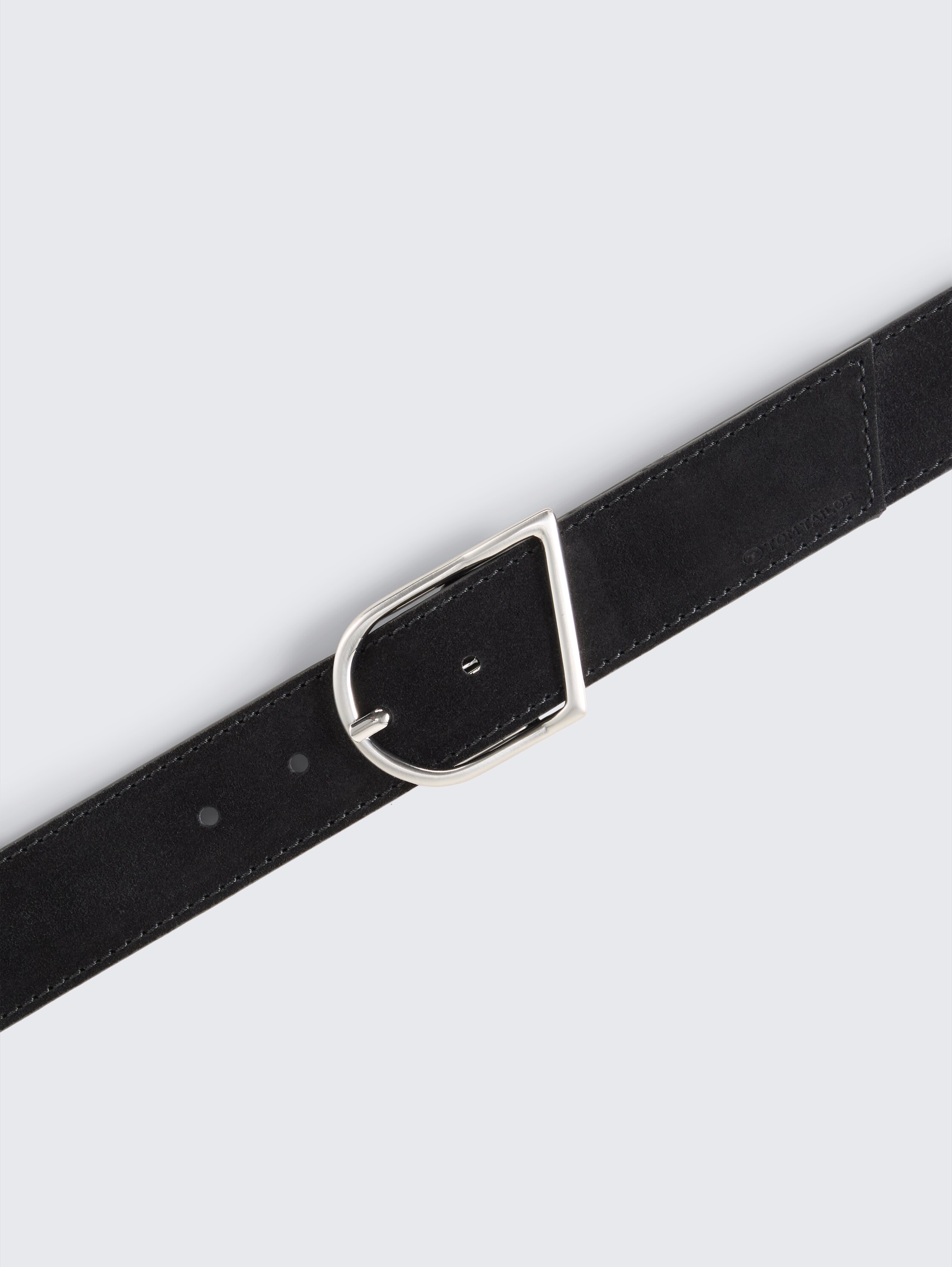 TTBETH Velourledergürtel mit abgerundeter Dornschließe - black_uni - 