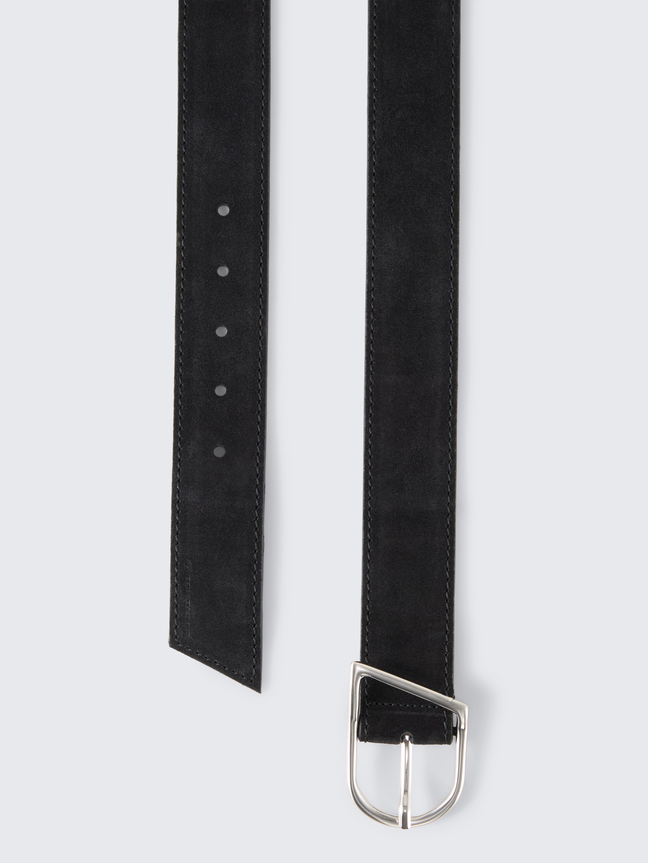 TTBETH Velourledergürtel mit abgerundeter Dornschließe - black_uni - 