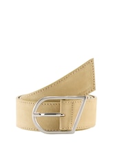 Ausgewählt, TTBETH Velourledergürtel mit abgerundeter Dornschließe von Tom Tailor, gelb