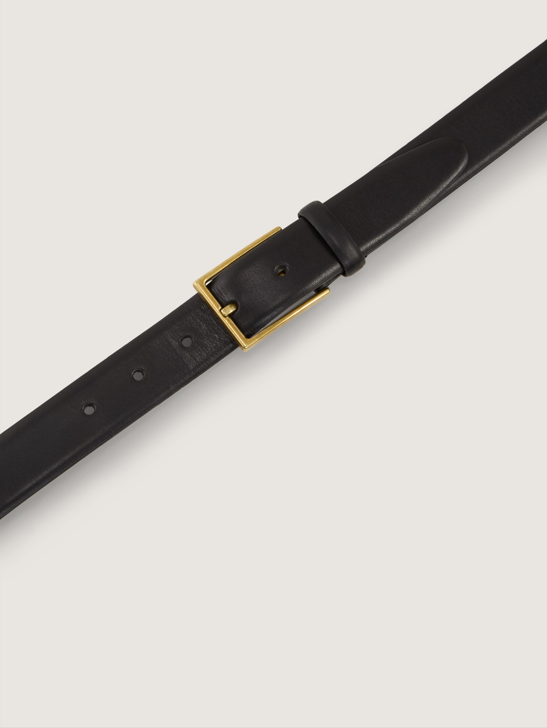 TTCARA Ledergürtel mit eckiger Dornschließe - black_uni - 
