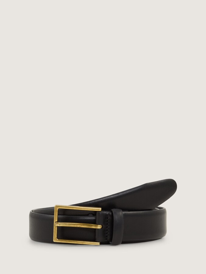 TTCARA leren riem met vierkante gesp door Women, black uni