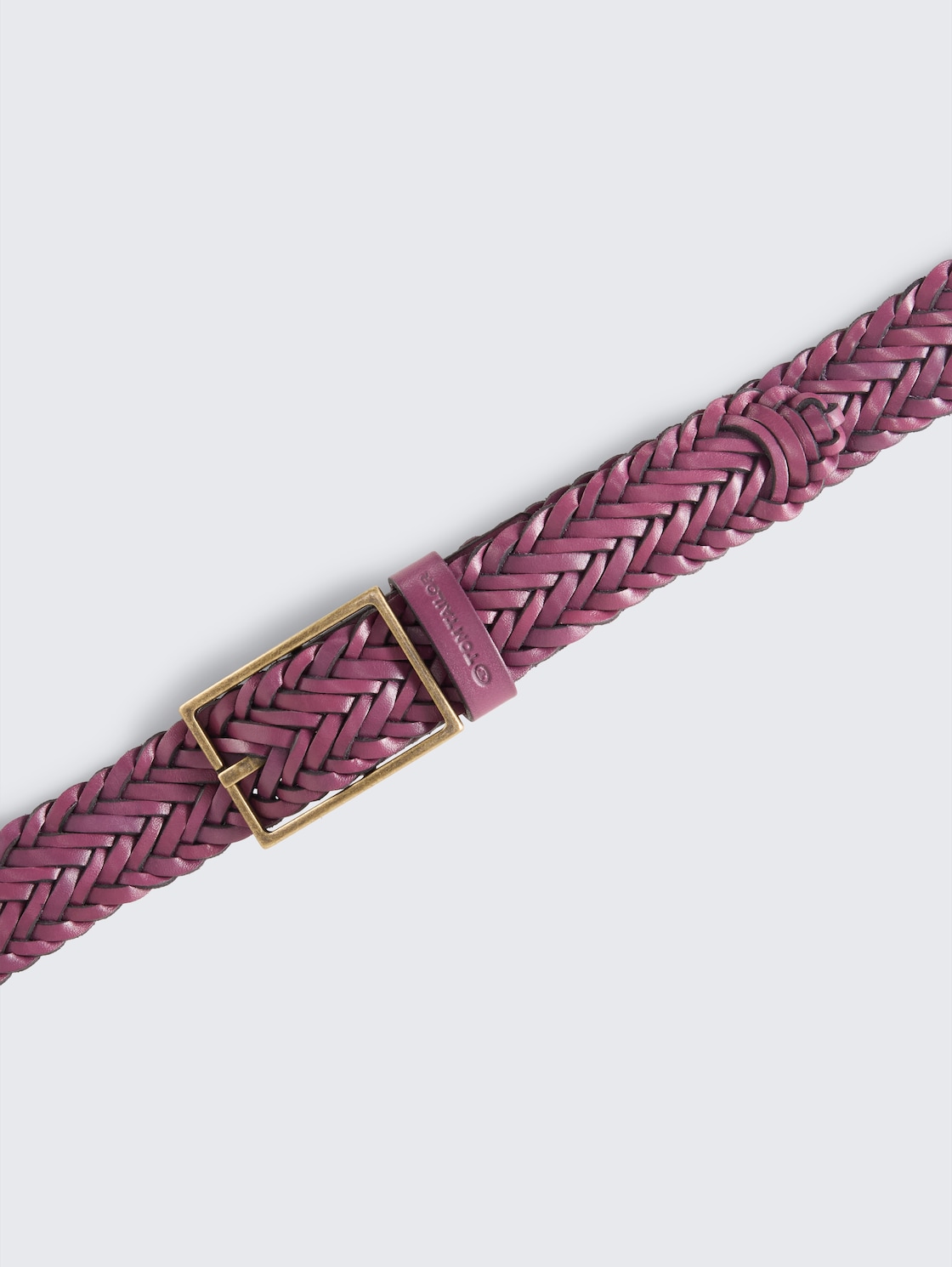 TTDOROTHY Flechtgürtel aus Leder - beere uni - Produkt-Ansicht von oben 