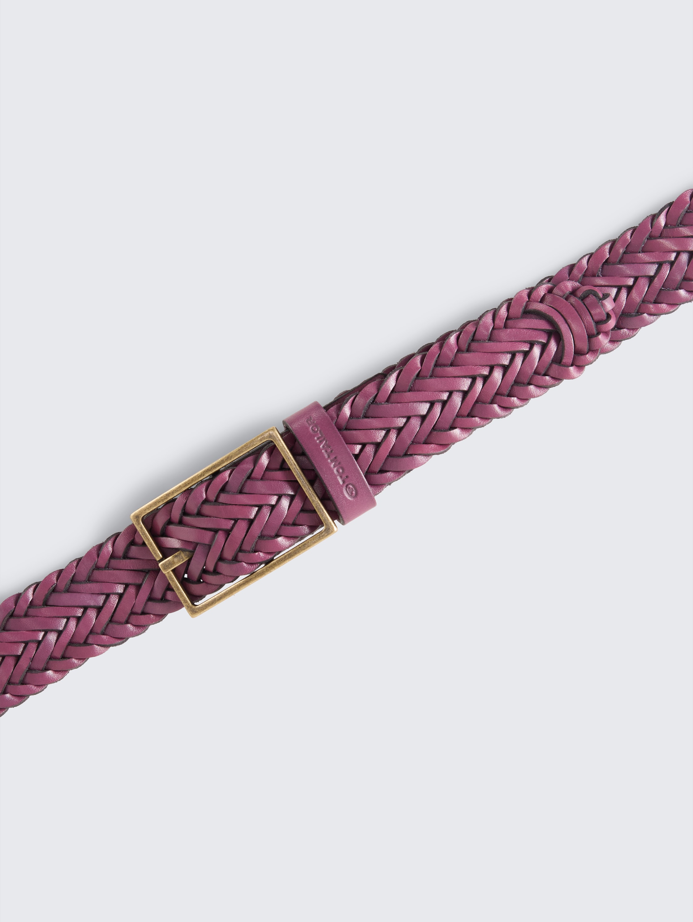 TTDOROTHY Flechtgürtel aus Leder - beere_uni - 