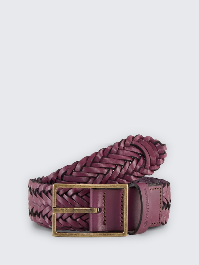 TTDOROTHY gevlochten leren riem door Women, beere uni