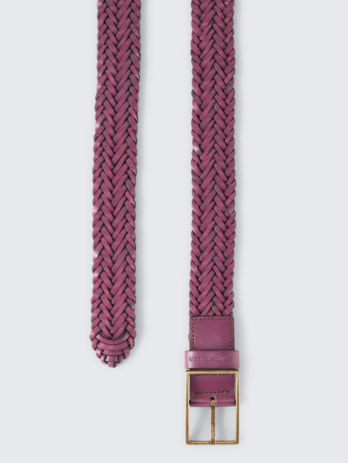 TTDOROTHY Flechtgürtel aus Leder - beere uni - Produkt-Ansicht von oben 