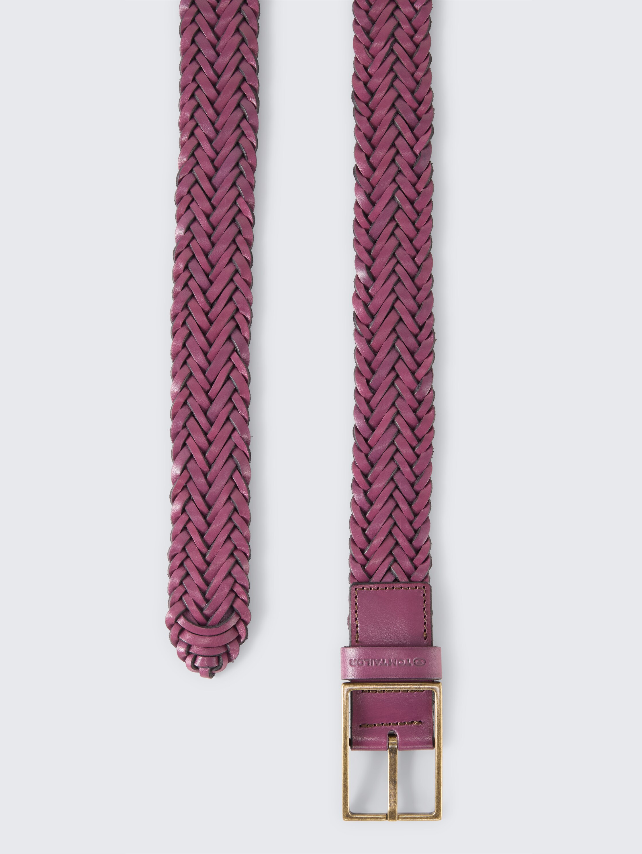 TTDOROTHY Flechtgürtel aus Leder - beere_uni - 