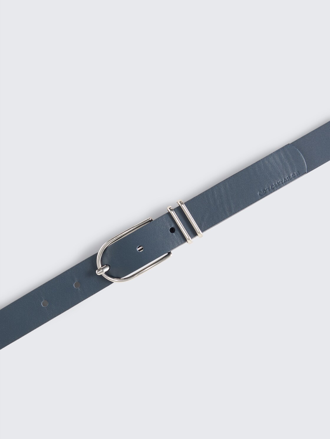 TTELIZA schmaler Gürtel mit abgerundeter Dornschließe - navy uni - Produkt-Ansicht von oben 