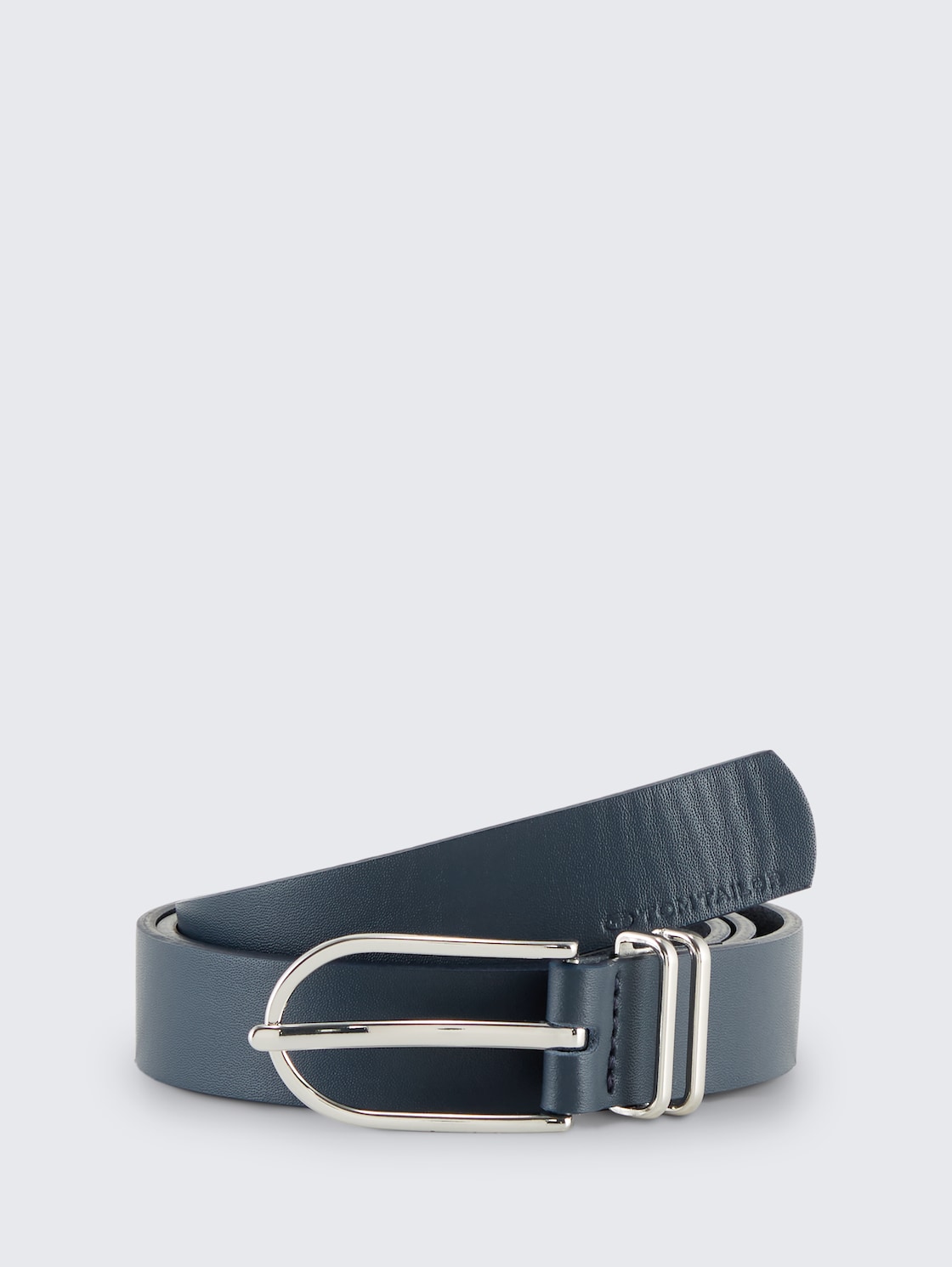 TTELIZA schmaler Gürtel mit abgerundeter Dornschließe - navy uni - Vorder-Produkt-Ansicht