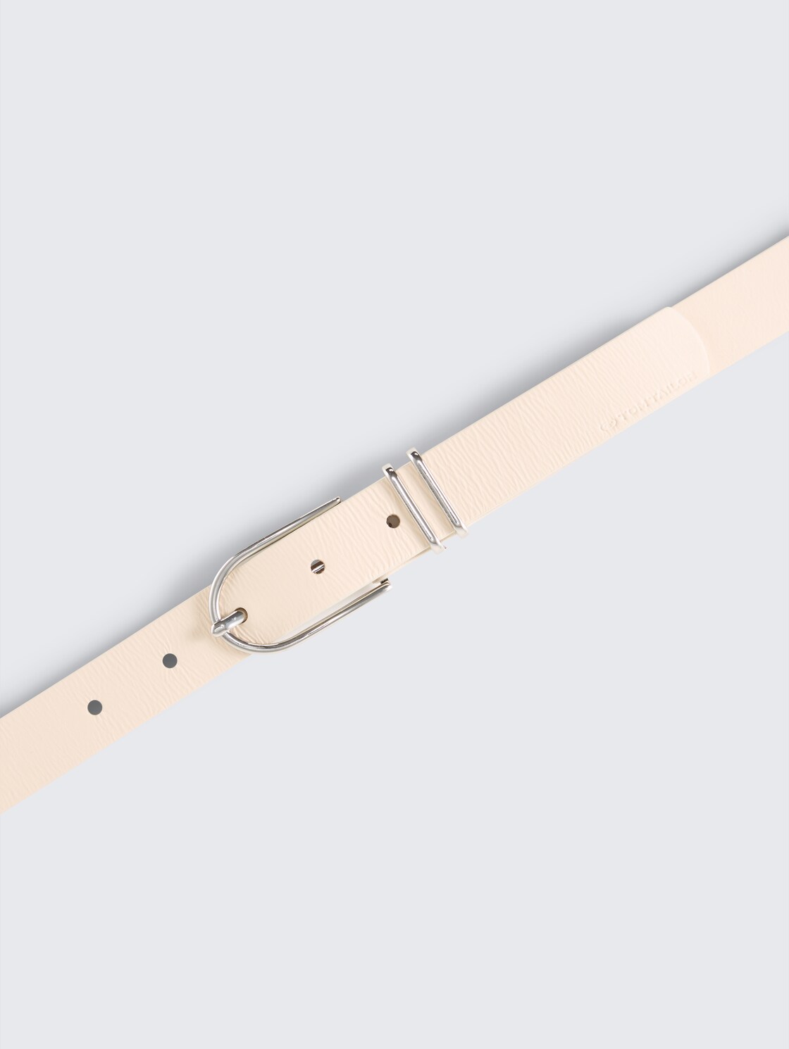 TTELIZA schmaler Gürtel mit abgerundeter Dornschließe - vanilla uni - Produkt-Ansicht von oben 
