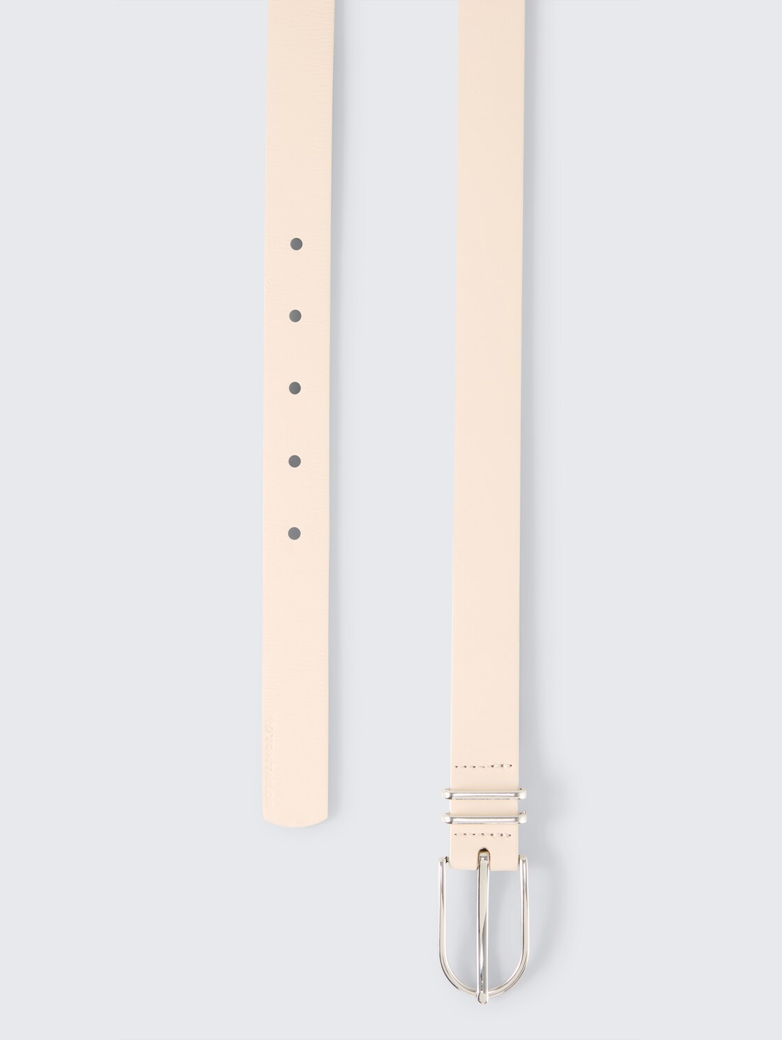 TTELIZA schmaler Gürtel mit abgerundeter Dornschließe - vanilla uni - Produkt-Ansicht von oben 