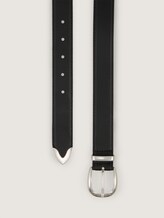 TTPIPER Ledergürtel mit abgerundeter Dornschließe - black uni - Produkt-Ansicht von oben