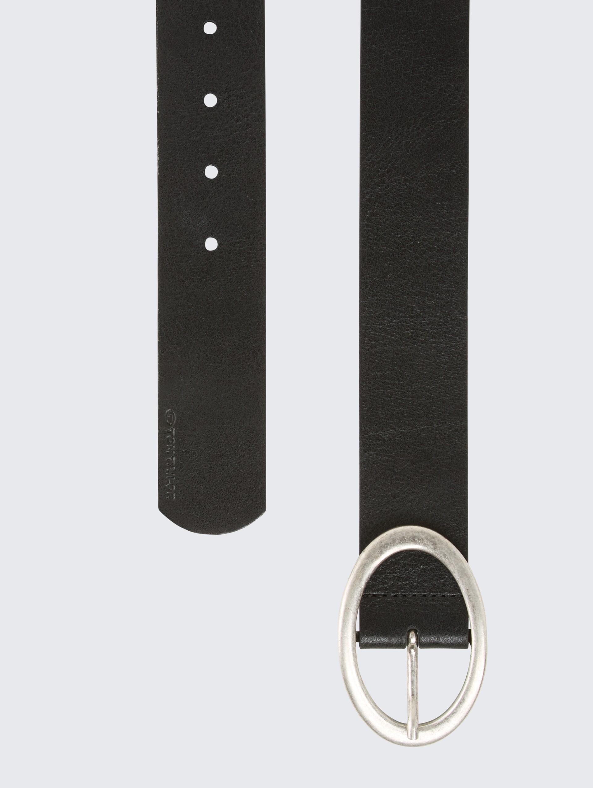 TTRUBY Ledergürtel mit ovaler Dornschließe - black uni - Produkt-Ansicht von oben 