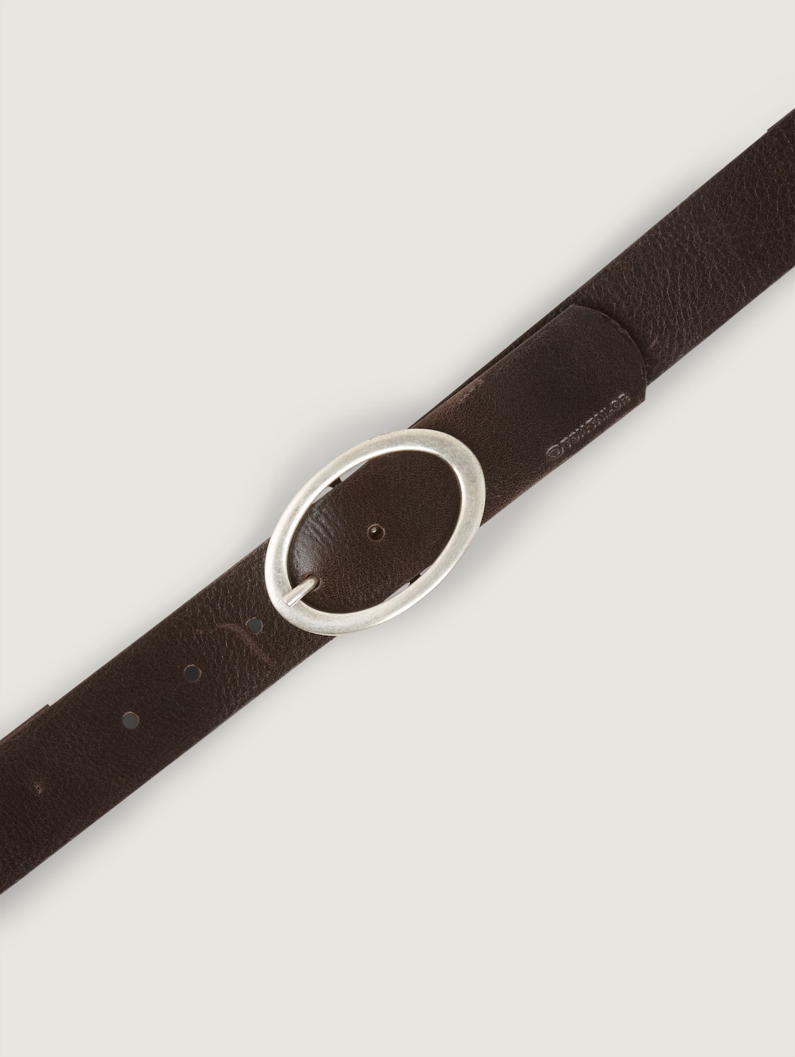 TTRUBY Ledergürtel mit ovaler Dornschließe - brown uni - Produkt-Ansicht von oben 
