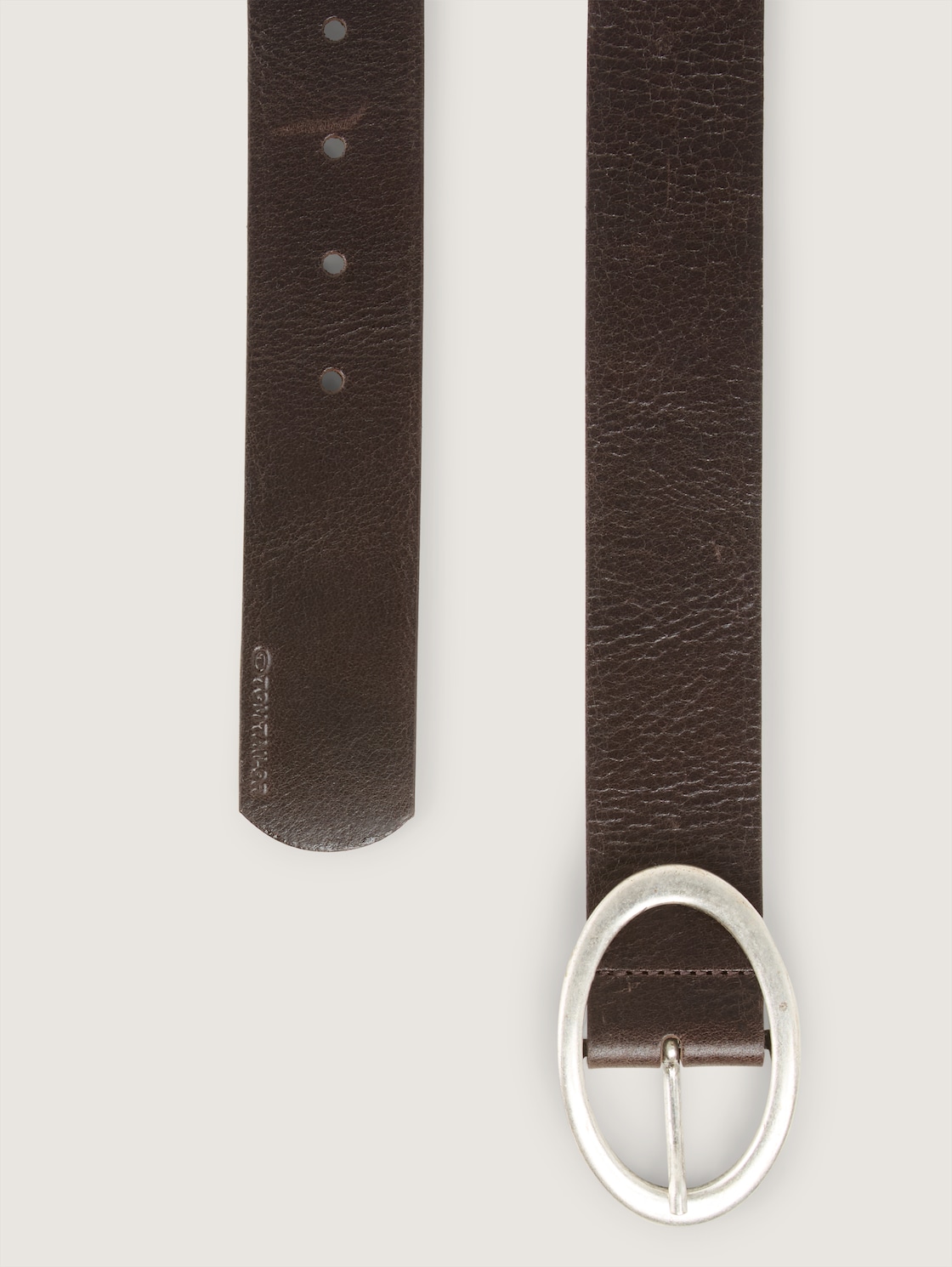 TTRUBY Ledergürtel mit ovaler Dornschließe - brown uni - Produkt-Ansicht von oben 