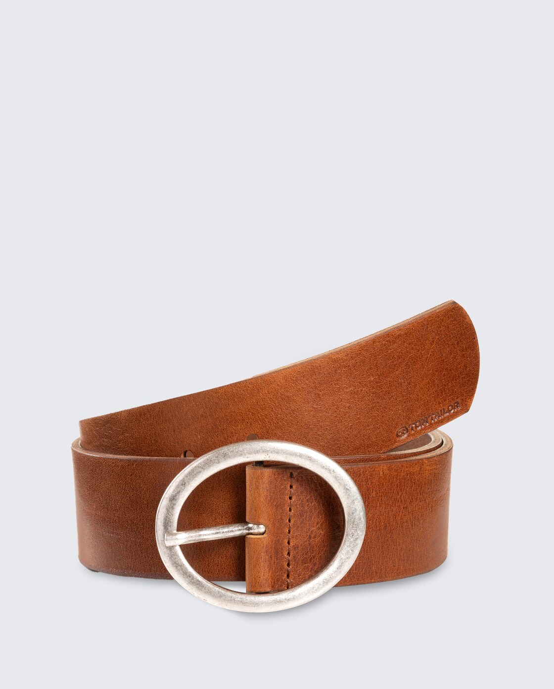 TTRUBY Ledergürtel mit ovaler Dornschließe - light brown uni - Vorder-Produkt-Ansicht