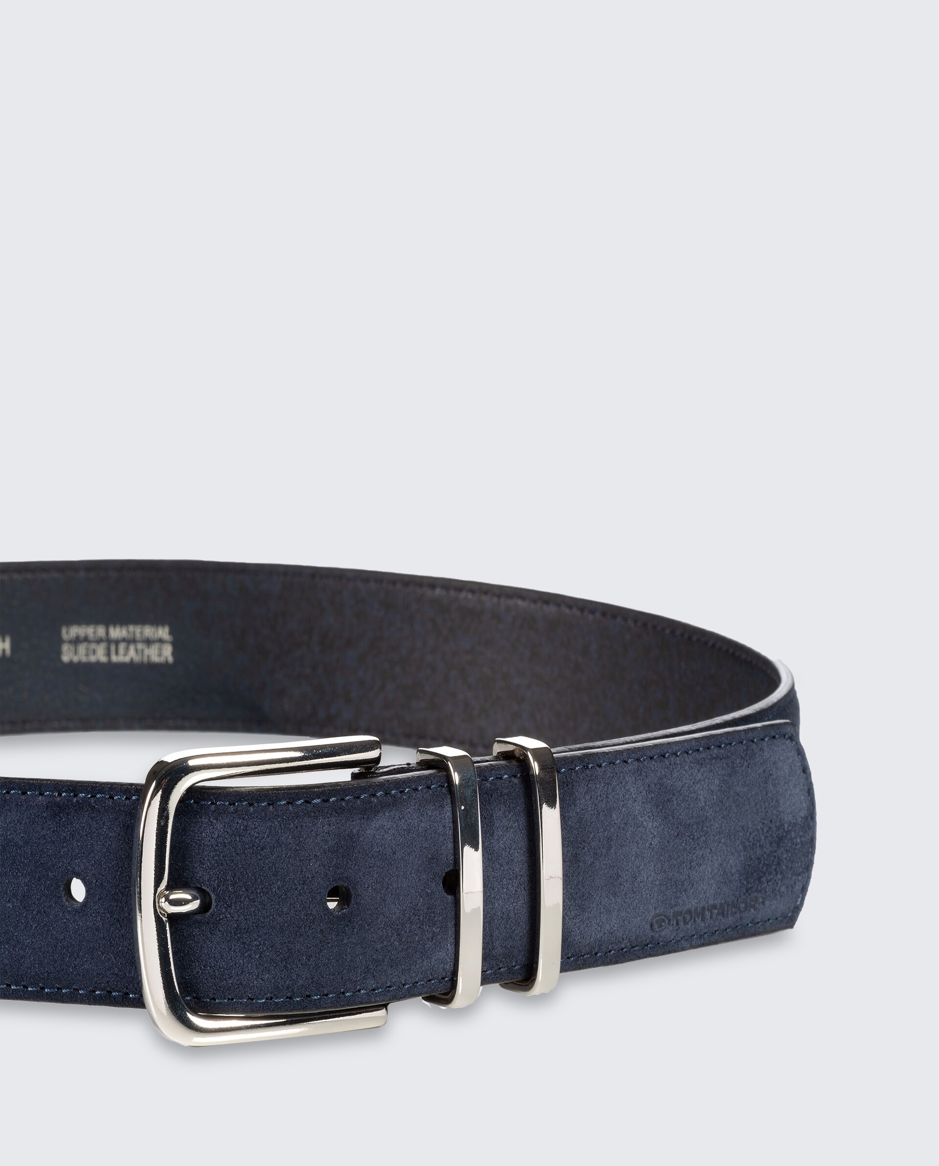 TTMILLIE Ledergürtel mit abgerundeter Dornschließe - navy uni - Produkt-Ansicht von oben 