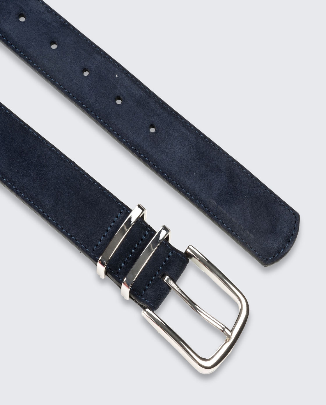 TTMILLIE Ledergürtel mit abgerundeter Dornschließe - navy uni - Produkt-Ansicht von oben 