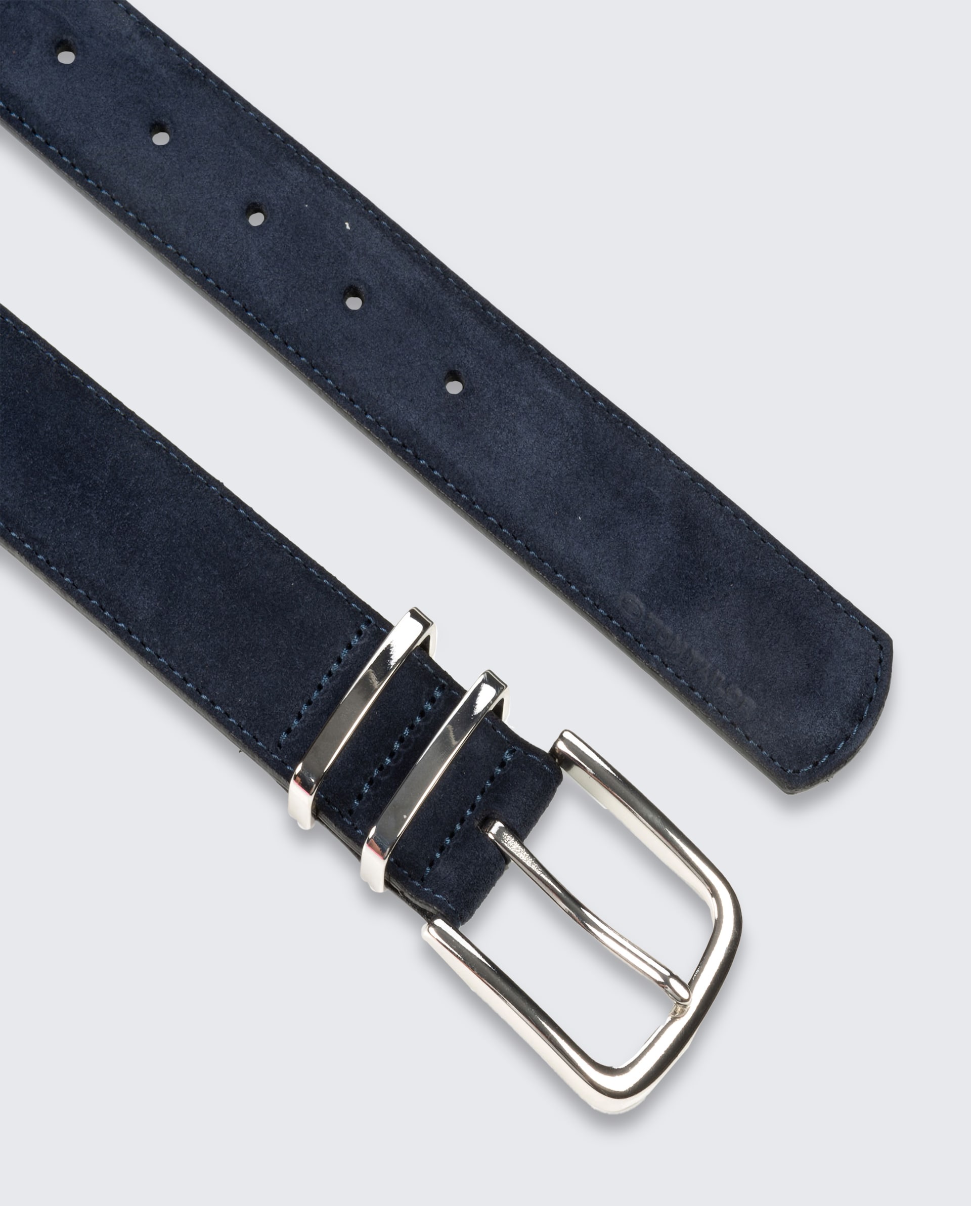 TTMILLIE Ledergürtel mit abgerundeter Dornschließe - navy uni - Produkt-Ansicht von oben 