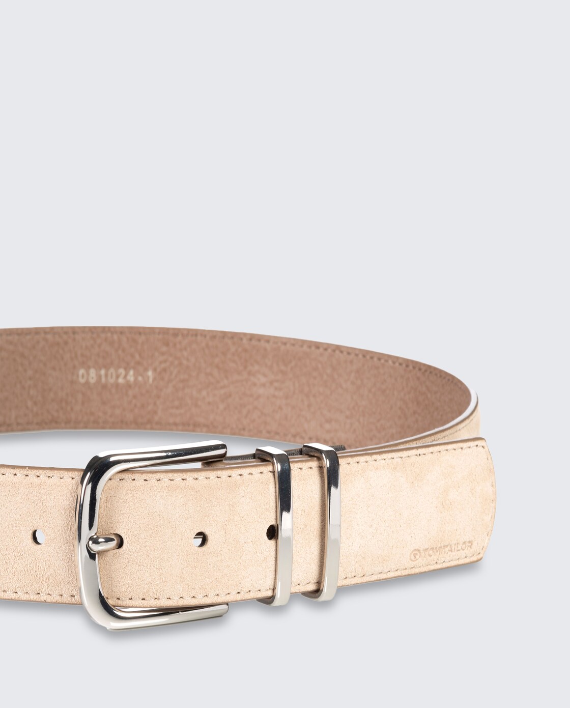 TTMILLIE Ledergürtel mit abgerundeter Dornschließe - sand - Produkt-Ansicht von oben 