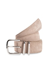 Niet geselecteerd, TTMILLIE leren riem met afgeronde gesp door , grauw