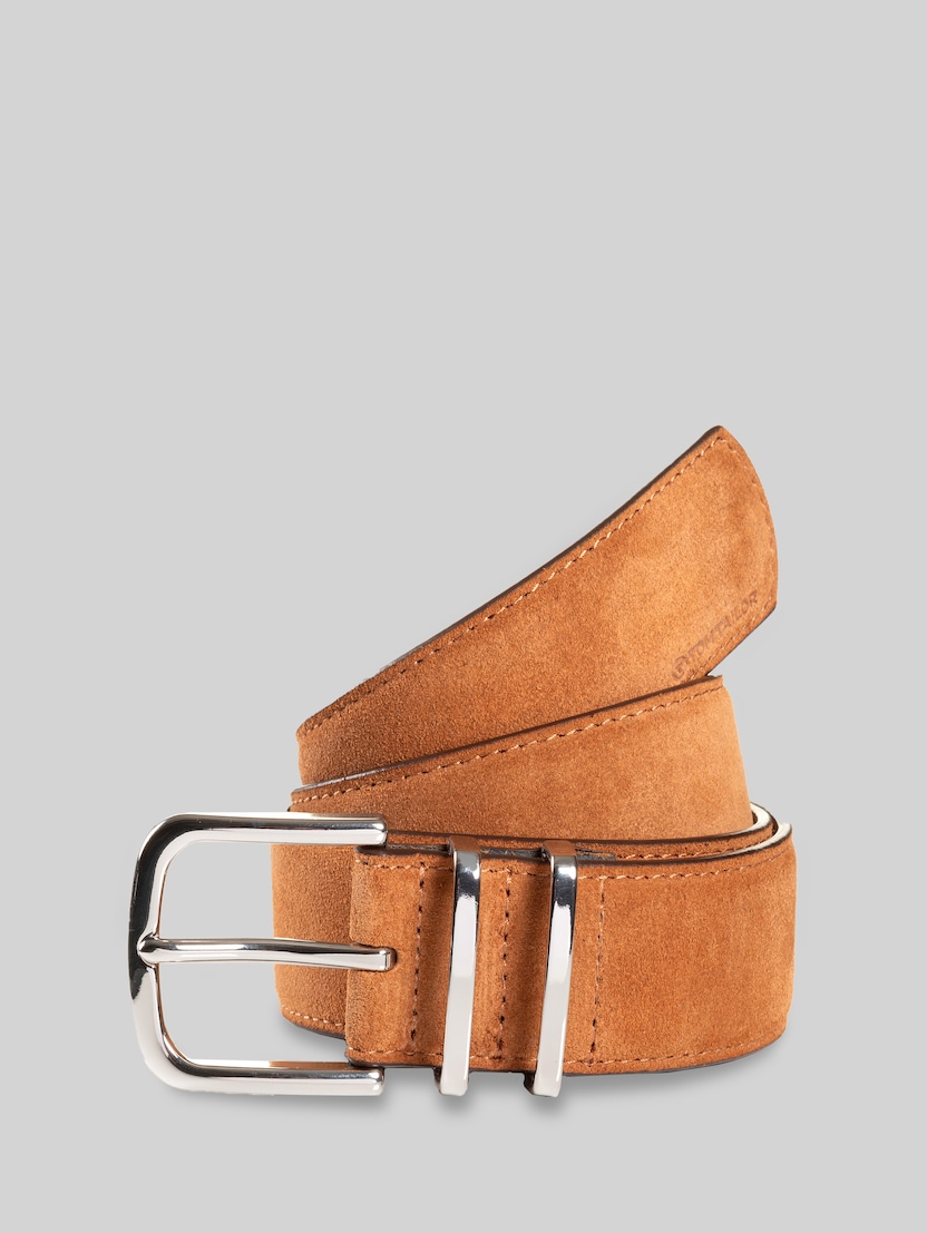 TTMILLIE leren riem met afgeronde gesp door Women, cognac uni