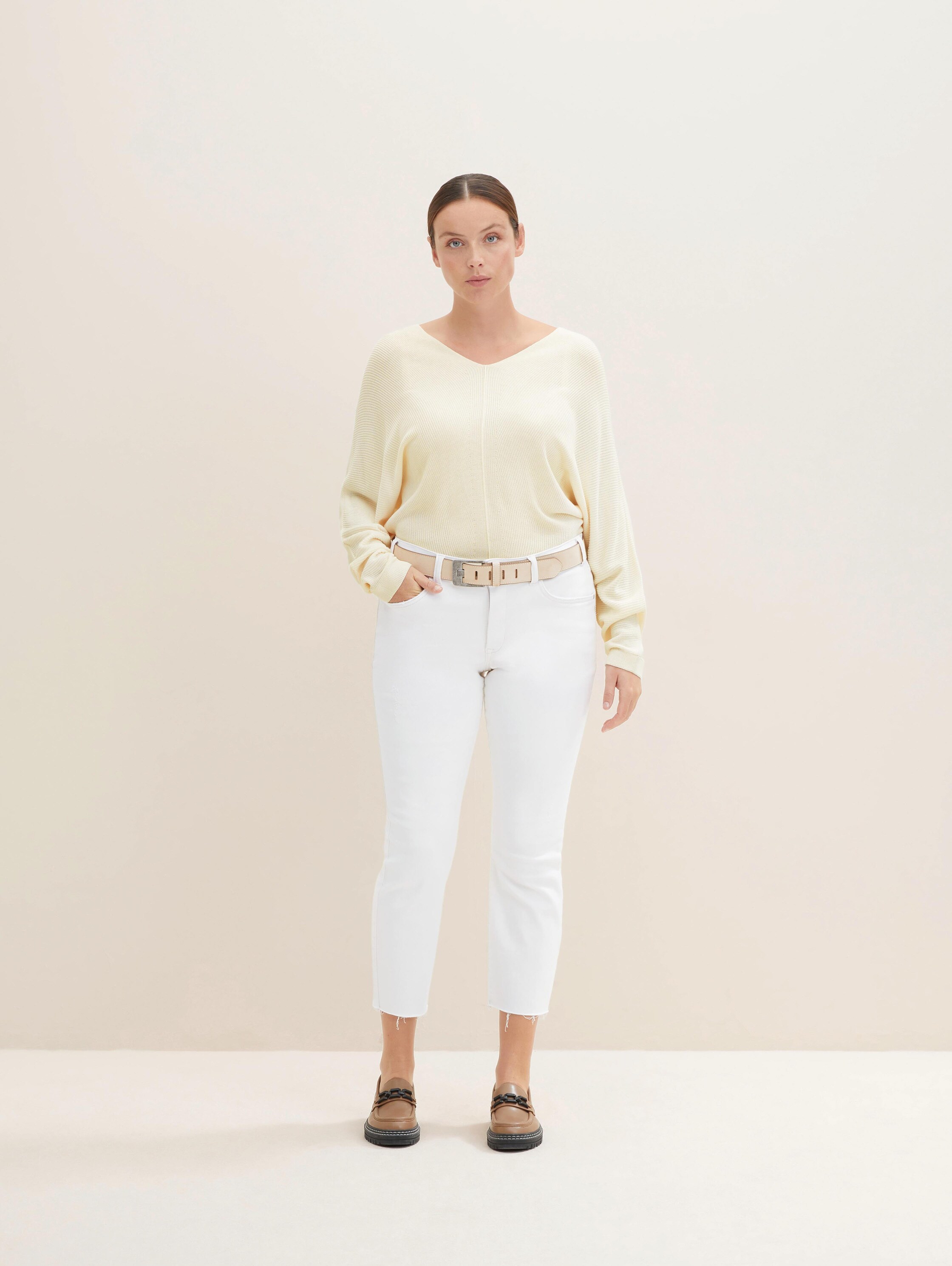 Plus - Ledergürtel im Vintage-Look - 1
