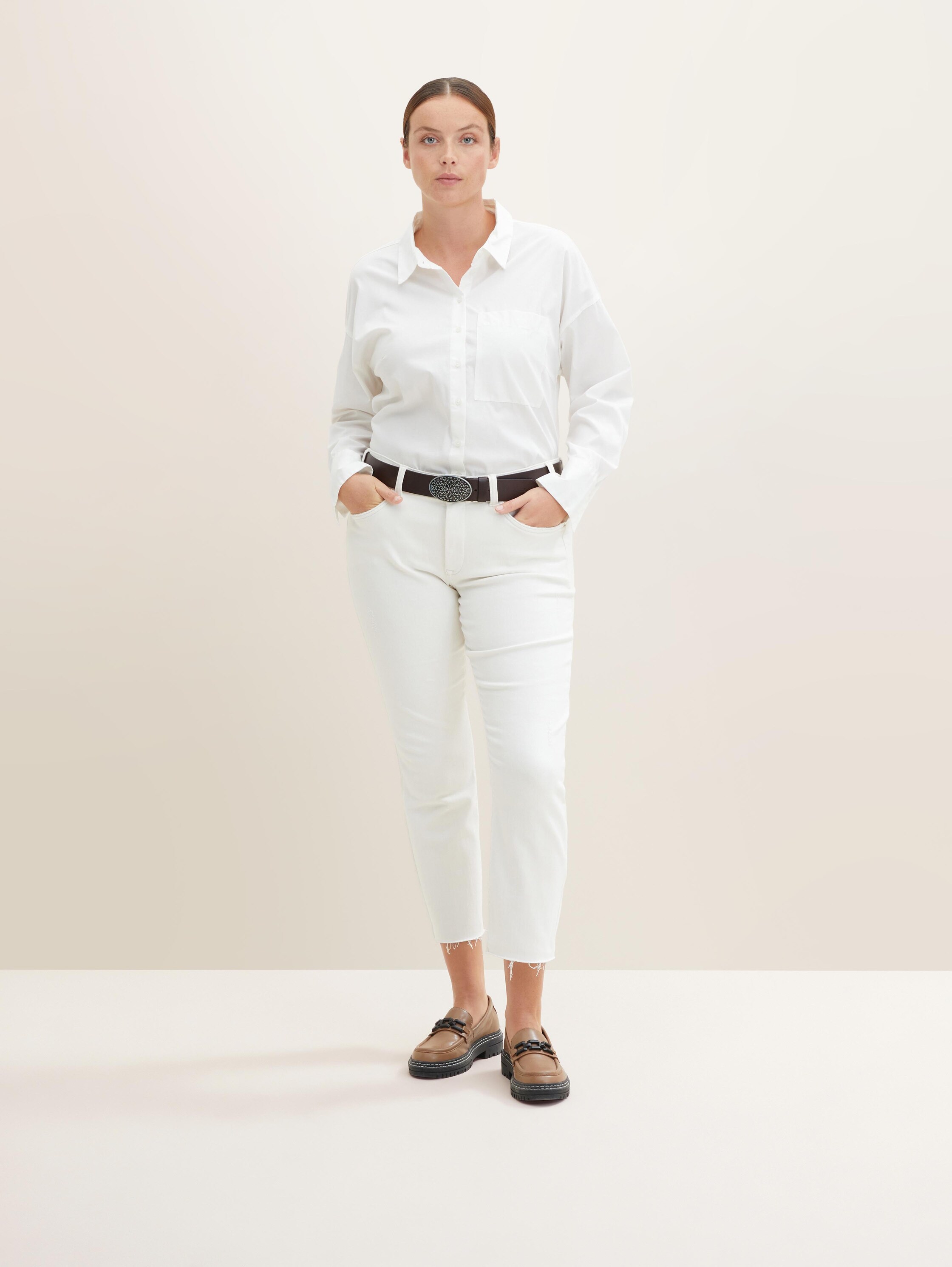 TTTAYLOR Plus Size - Ledergürtel mit Koppelschließe - brown_uni - 