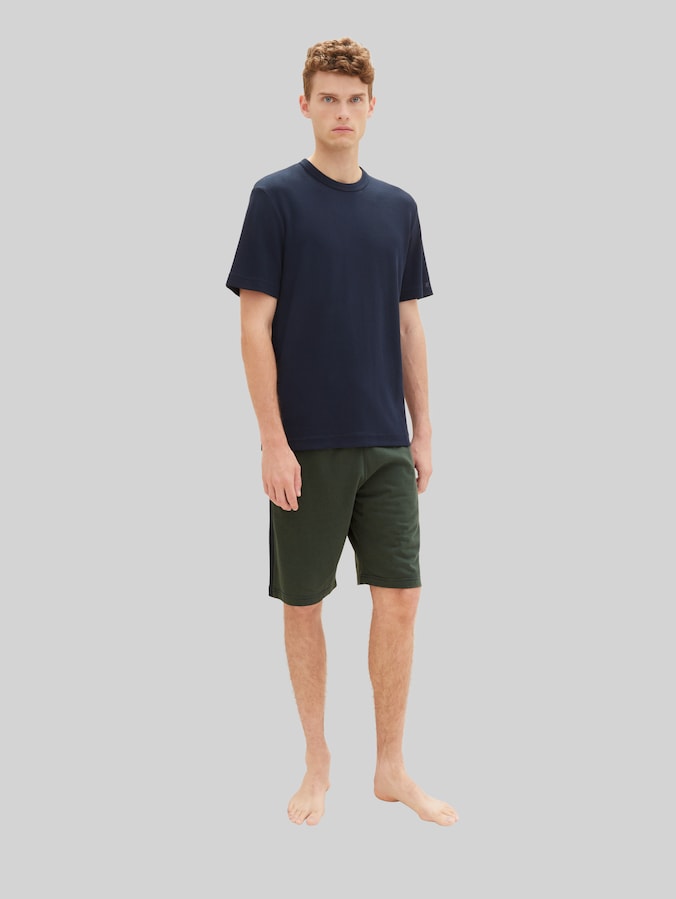 gestreifte Pyjama-Hose von Men, grün dunkel Ringel