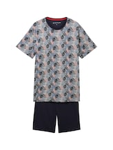 Ausgewählt, Gemusterter Kurz-Pyjama von Tom Tailor, blau