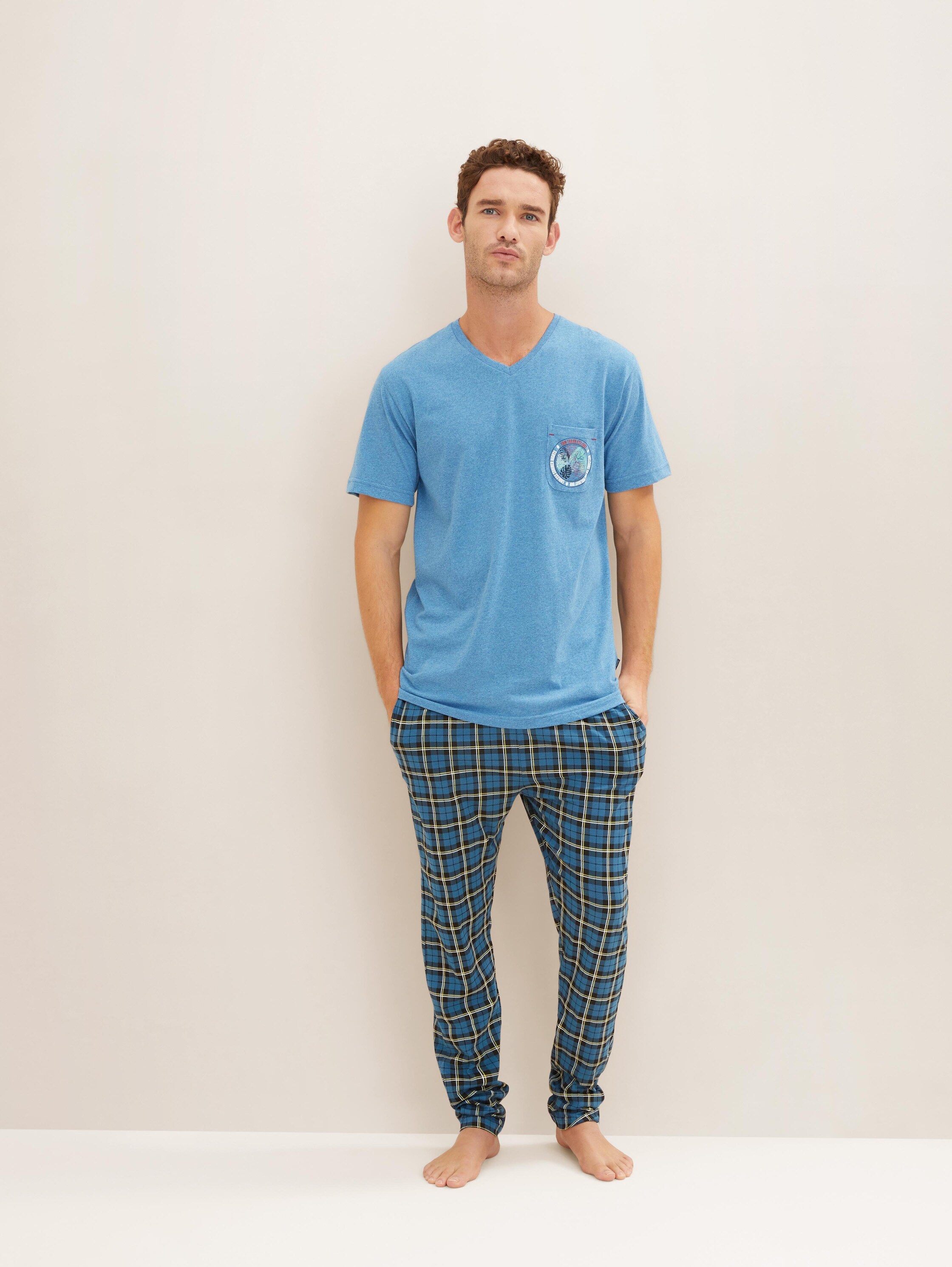 Pyjama-Shirt mit Motivprint - 1