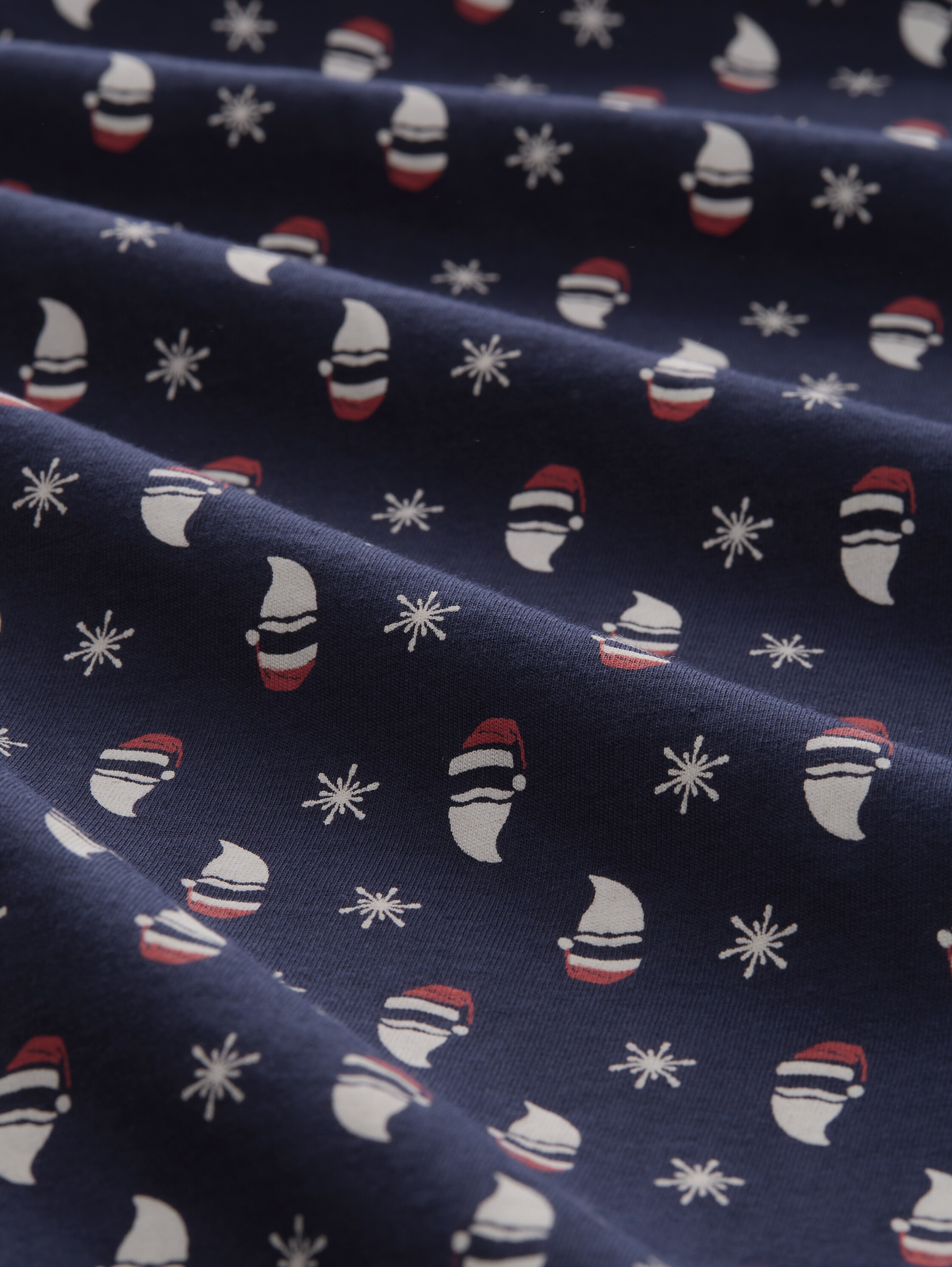 Pyjama met kerstmotief - blue-dark-allover - Materiaalweergave
