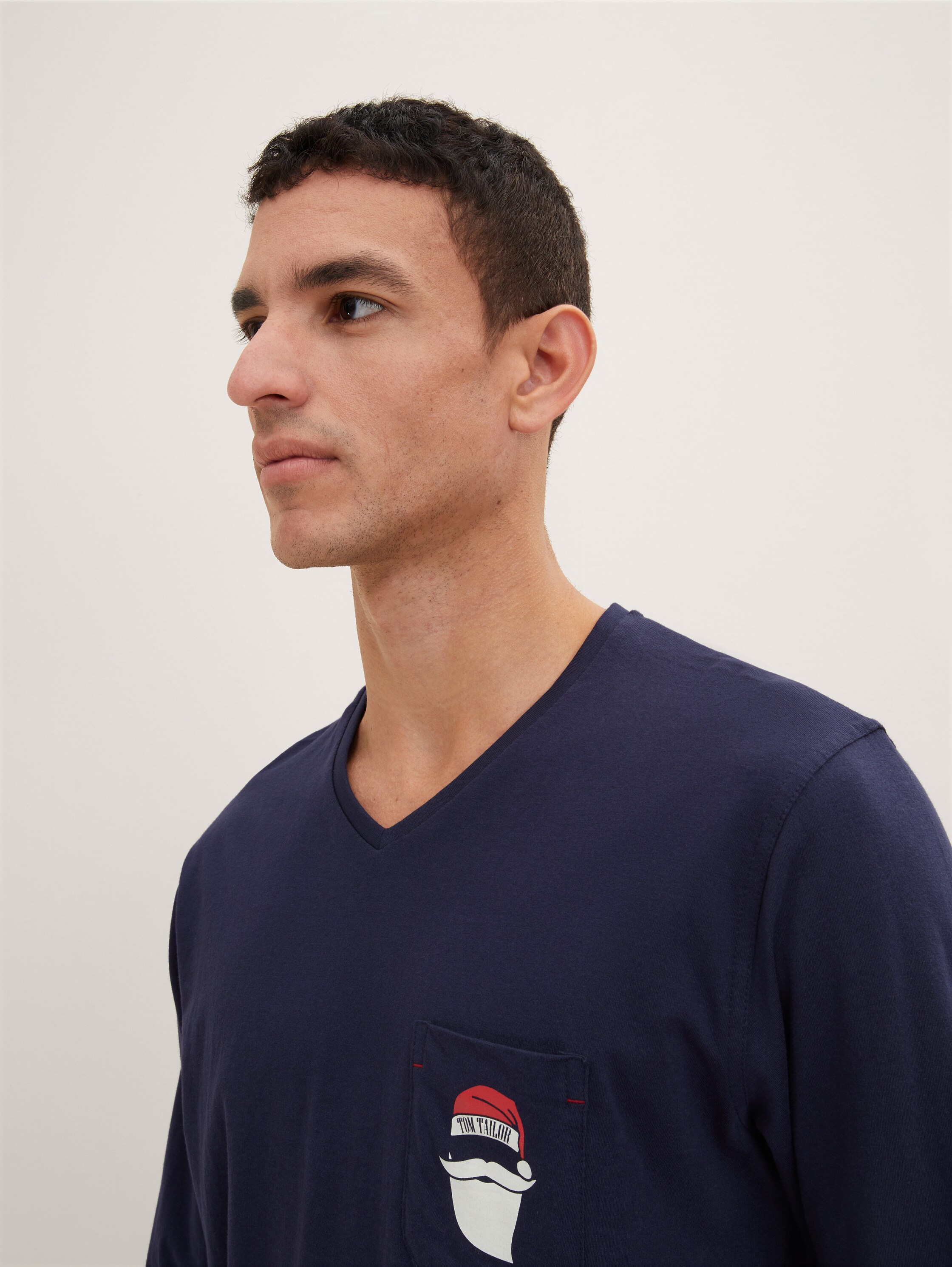 Pyjama met kerstmotief - blue-dark-allover - Detailaanzicht model