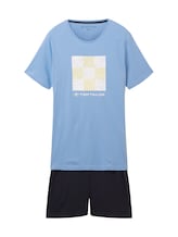 Geselecteerd, Korte pyjama met print door Tom Tailor, blauw