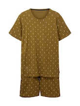 Selected, Short pyjamas with a palm tree print by Tom Tailor, green