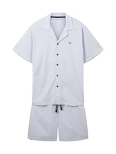 Geselecteerd, Gestreepte korte pyjama door Tom Tailor, blauw
