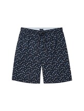 Selected, Bermudas with a palm tree print by Tom Tailor, blue