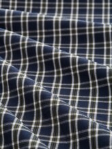 Pyjama-Hose aus Baumwolle mit Karomuster - green-dark-check - Material-Ansicht