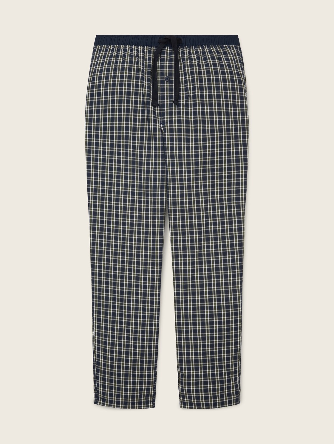 Pyjama-Hose aus Baumwolle mit Karomuster - green-dark-check - Vorder-Produkt-Ansicht