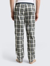 Pyjama-Hose aus Baumwolle mit Karomuster - green-medium-check - Auschnitt Model-Rückansicht