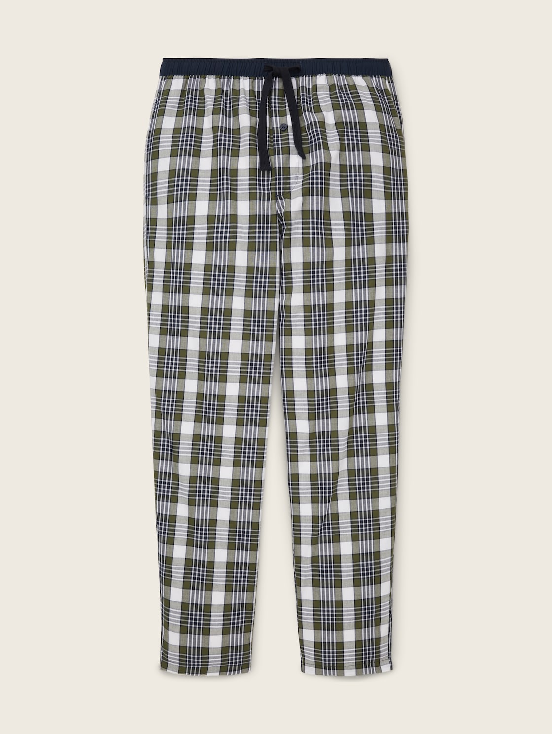 Pyjama-Hose aus Baumwolle mit Karomuster - green-medium-check - Vorder-Produkt-Ansicht