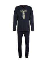Selected, Pyjamas with a logo print by Tom Tailor, blue