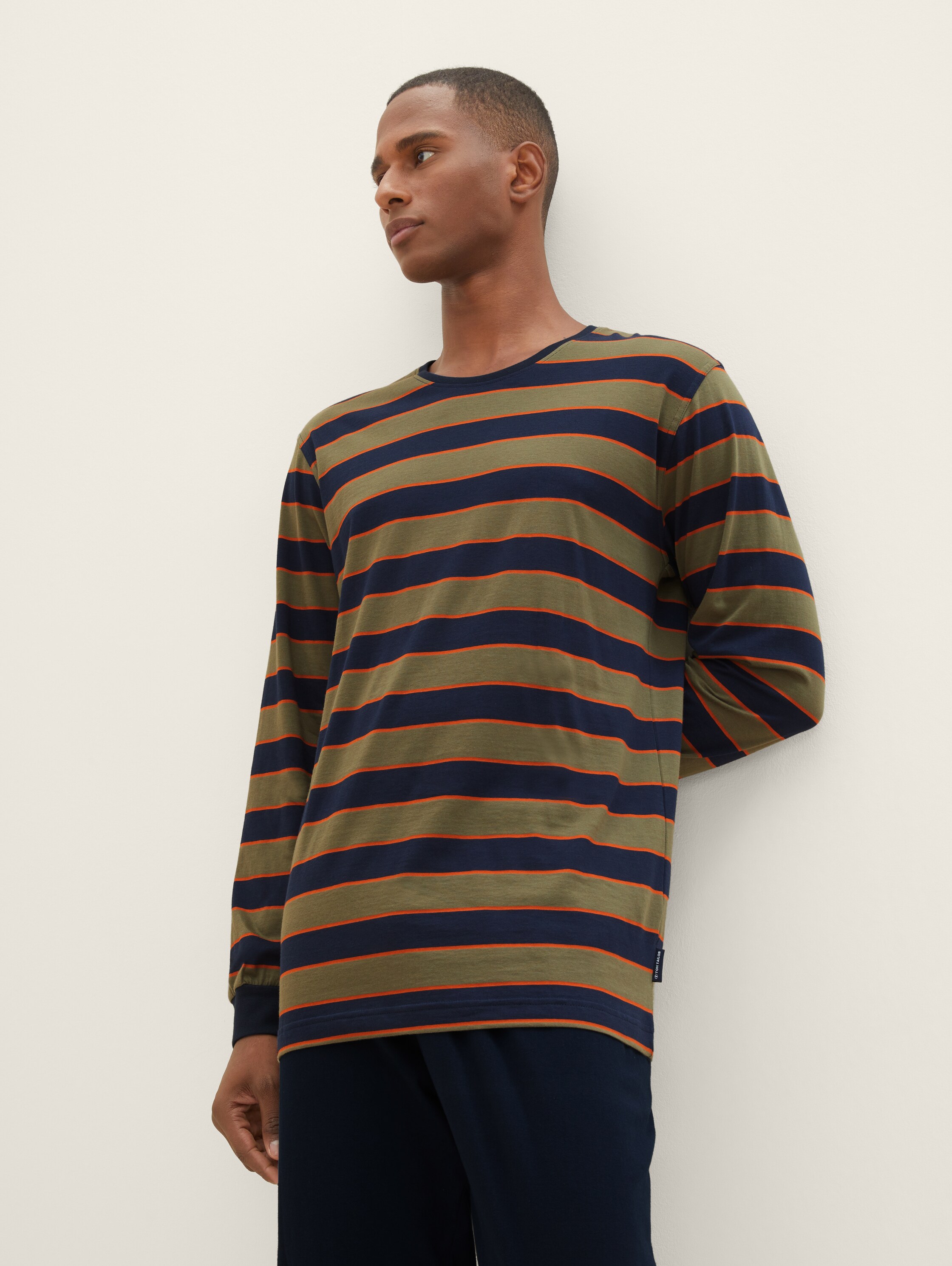 Gestreifter Pyjama - green-medium-horizontal stripe