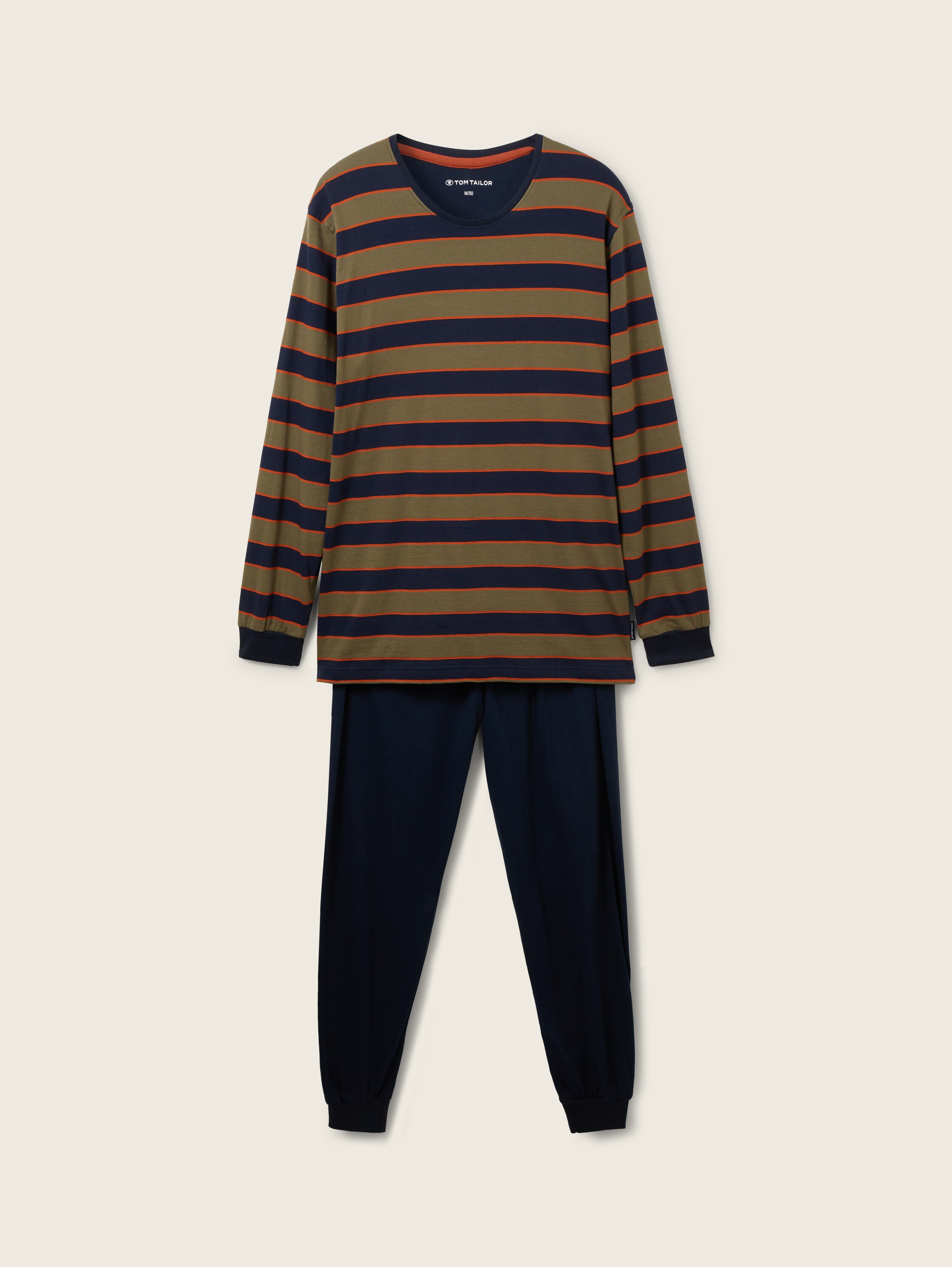 Gestreifter Pyjama - green-medium-horizontal stripe - Vorder-Produkt-Ansicht